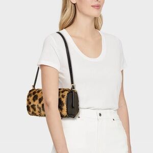 Mini Woven Leopard Print Shoulder Bag - A New Day